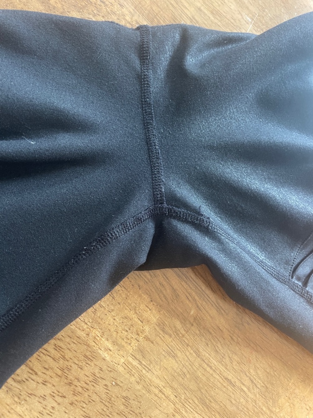 Alo Black Moto-Style Mesh Panel Leggings XS - Picture 12 of 13